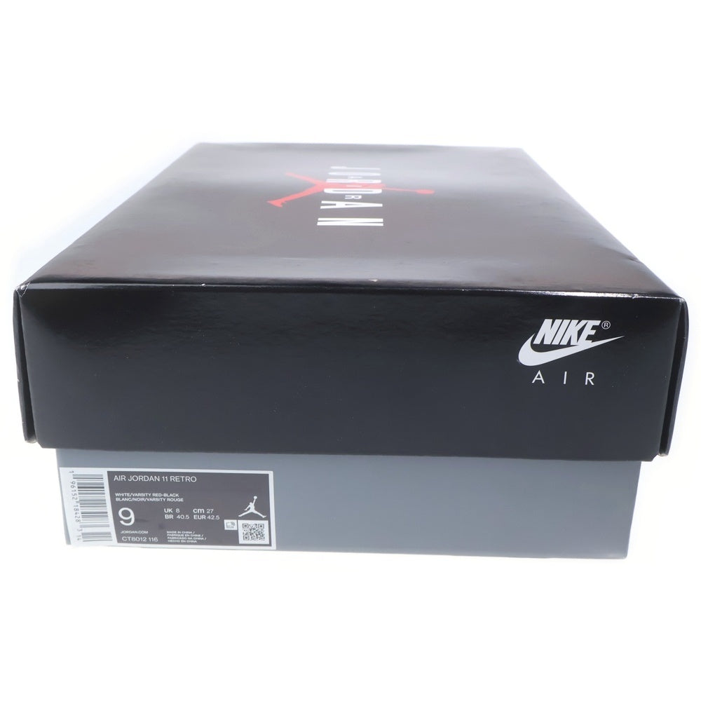 NIKE(ナイキ) AIR JORDAN 11 RETRO VARSITY RED CT8012-116 エアジョーダン11 レトロ バーシティレッド ハイカットスニーカー レッド/ホワイト US9/27cm