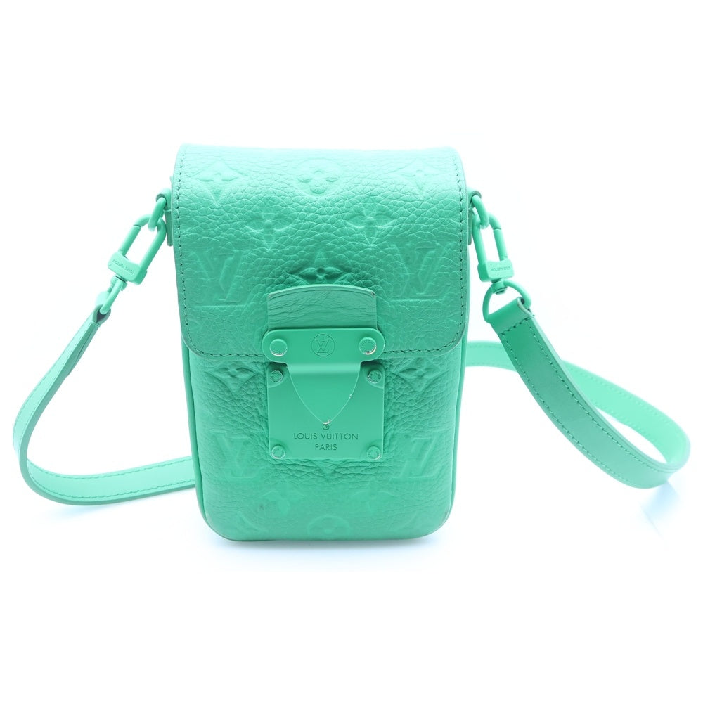 LOUIS VUITTON(ルイヴィトン) モノグラム Sロック ヴェルティカル ウエアラブル ウォレット ショルダーバッグ グリーン M81525 レディース