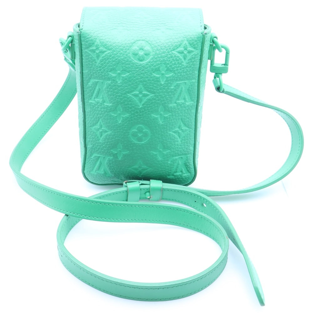 LOUIS VUITTON(ルイヴィトン) モノグラム Sロック ヴェルティカル ウエアラブル ウォレット ショルダーバッグ グリーン M81525 レディース