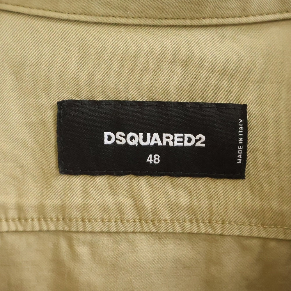 DSQUARED2(ディースクエアード) 20SS 長袖シャツ ベージュ S74DM0380 S49573