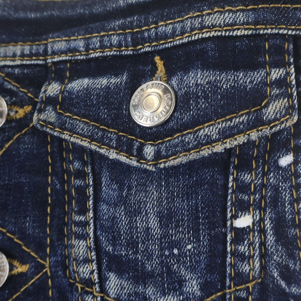 DSQUARED2(ディースクエアード) 22SS オーバーオール デニムサロペット オールインワン インディゴ S75CV0533 レディース