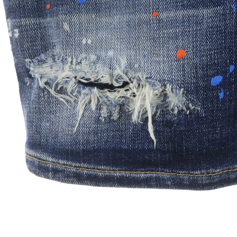 DSQUARED2(ディースクエアード) 22SS オーバーオール デニムサロペット オールインワン インディゴ S75CV0533 レディース