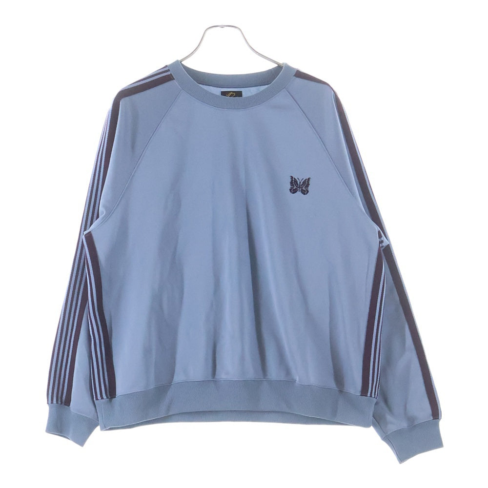 Needles(ニードルス) 22Track Crew Neck Shir トラッククルーネックシャツ 長袖Tシャツ ロングスリーブカットソーロンT ブルー KP219