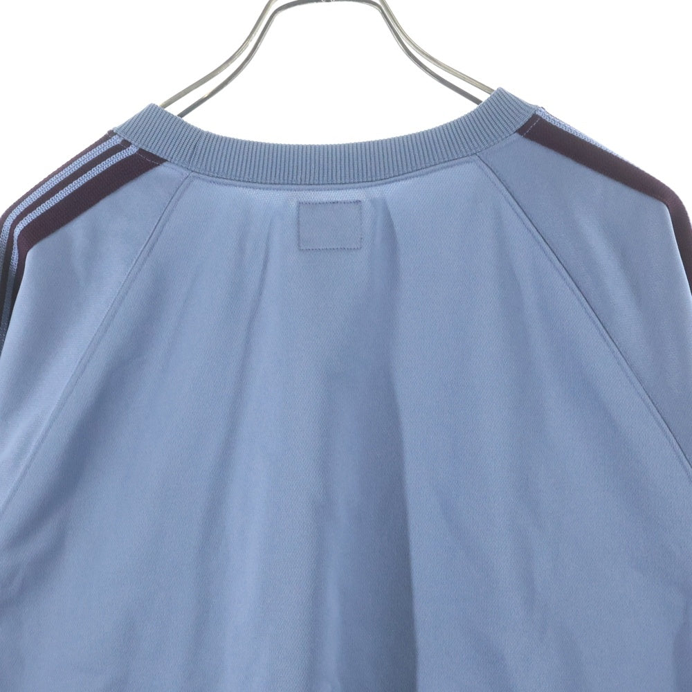 Needles(ニードルス) 22Track Crew Neck Shir トラッククルーネックシャツ 長袖Tシャツ ロングスリーブカットソーロンT ブルー KP219