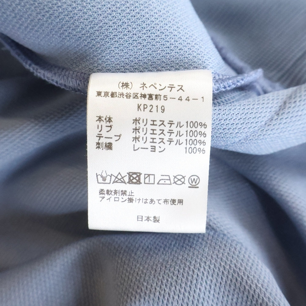Needles(ニードルス) 22Track Crew Neck Shir トラッククルーネックシャツ 長袖Tシャツ ロングスリーブカットソーロンT ブルー KP219
