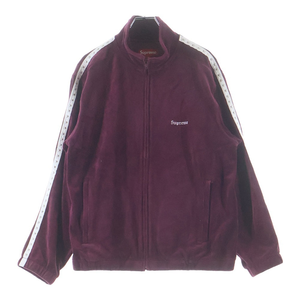 SUPREME(シュプリーム) 22AW Studded Velour Track Jacket スタースタッズ ベロア ジップアップジャケット ジャージ レッド
