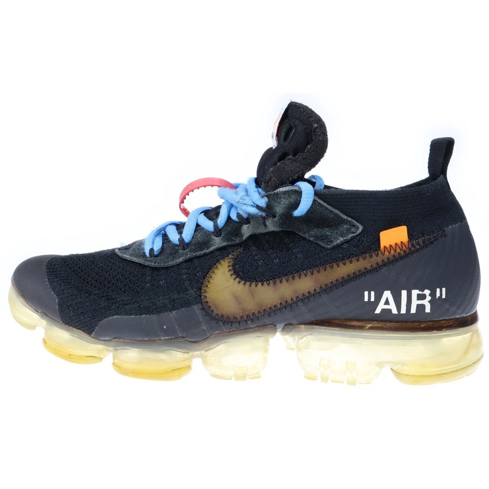 NIKE(ナイキ) ×OFF-WHITE AIR VAPORMAX FLYKNIT オフホワイト エア ヴェイパーマックス フライニット ローカットスニーカー ブラック US9/27.0cm AA3831-002