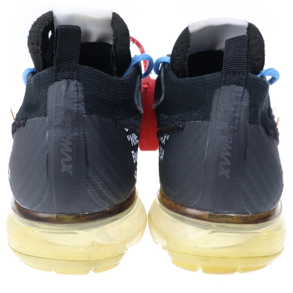 NIKE(ナイキ) ×OFF-WHITE AIR VAPORMAX FLYKNIT オフホワイト エア ヴェイパーマックス フライニット ローカットスニーカー ブラック US9/27.0cm AA3831-002