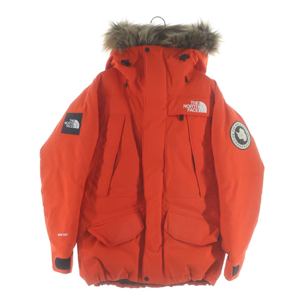 THE NORTH FACE(ザノースフェイス) ANTARCTICA PARKA GORE-TEX アンタークティカ パーカー ゴアテックス ロゴ刺繍 ファー付き フーデッドダウンジャケット アウター オレンジ ND91707