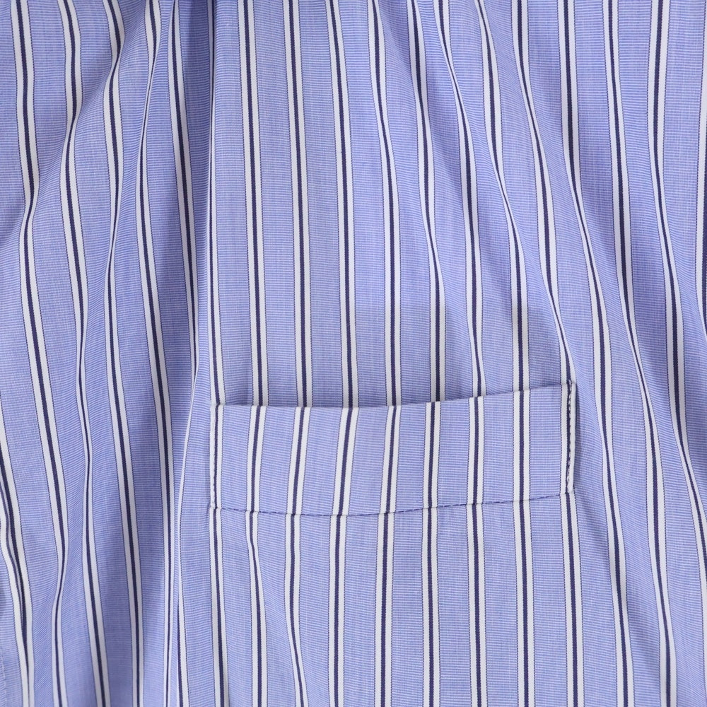 Sacai(サカイ) Thomas Mason Cotton Poplin Jacket コットンポプリンジャケット ストライプ柄 胸ポケット ホワイト/ブルー 23-03037M