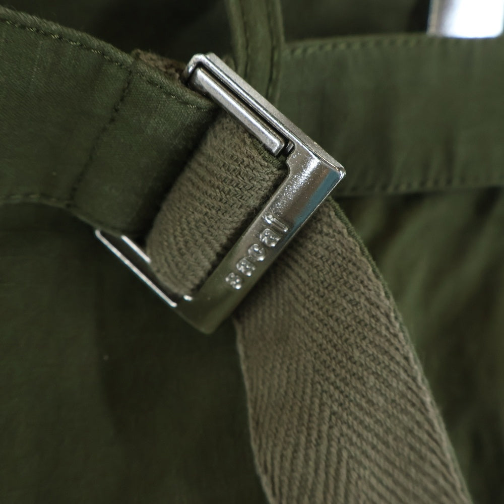 Sacai サカイ RipStop Beltette ミリタリー ストレート パンツ 24-03359M Sacai(サカイ) RipStop Beltette ミリタリー ストレート パンツ 24