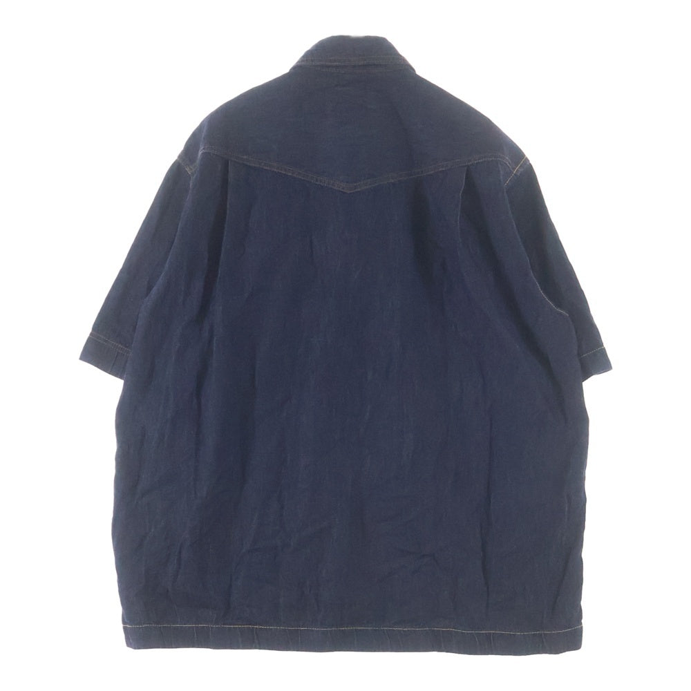 Sacai(サカイ) denim shir flap pockets 半袖デニムシャツ フラップポケット インディゴ 22-02719M
