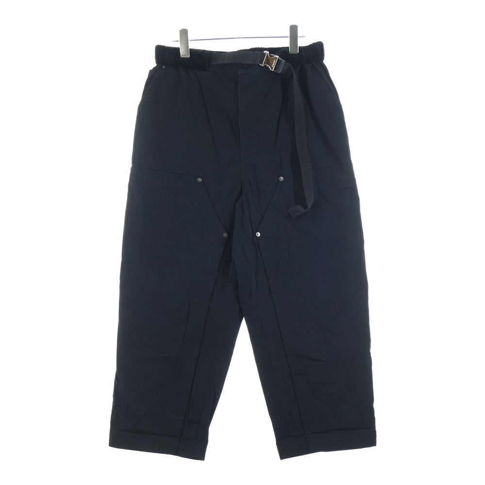 Sacai(サカイ) Cotton Oxford double knee Pants コットン ダブルニー ウエストベルトパンツ ブラック 20-02325M