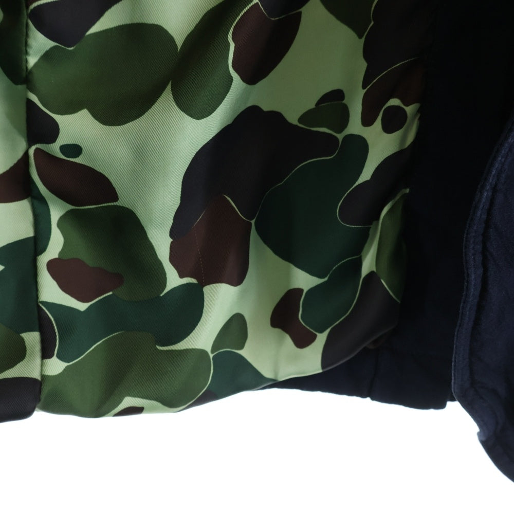 COMME des GARCONS(コムデギャルソン) M-65 フィールドミリタリージャケット フロントジップボタン 4フラップポケット HR-J010 ネイビー