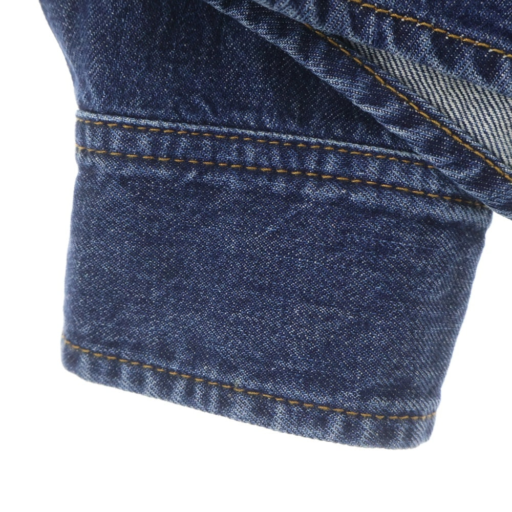 Sacai(サカイ) レイヤード ジップアップボタン 2フラップポケット デニムジャケット インディゴ 25-03754M