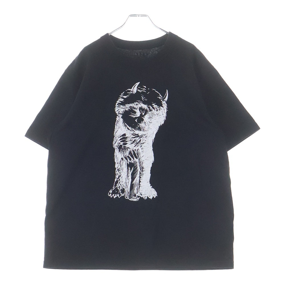 Sacai(サカイ) WHERE THE WILD THINGS ARE L/S 両面プリント 半袖カットソー Tシャツ ブラック 25-01008S