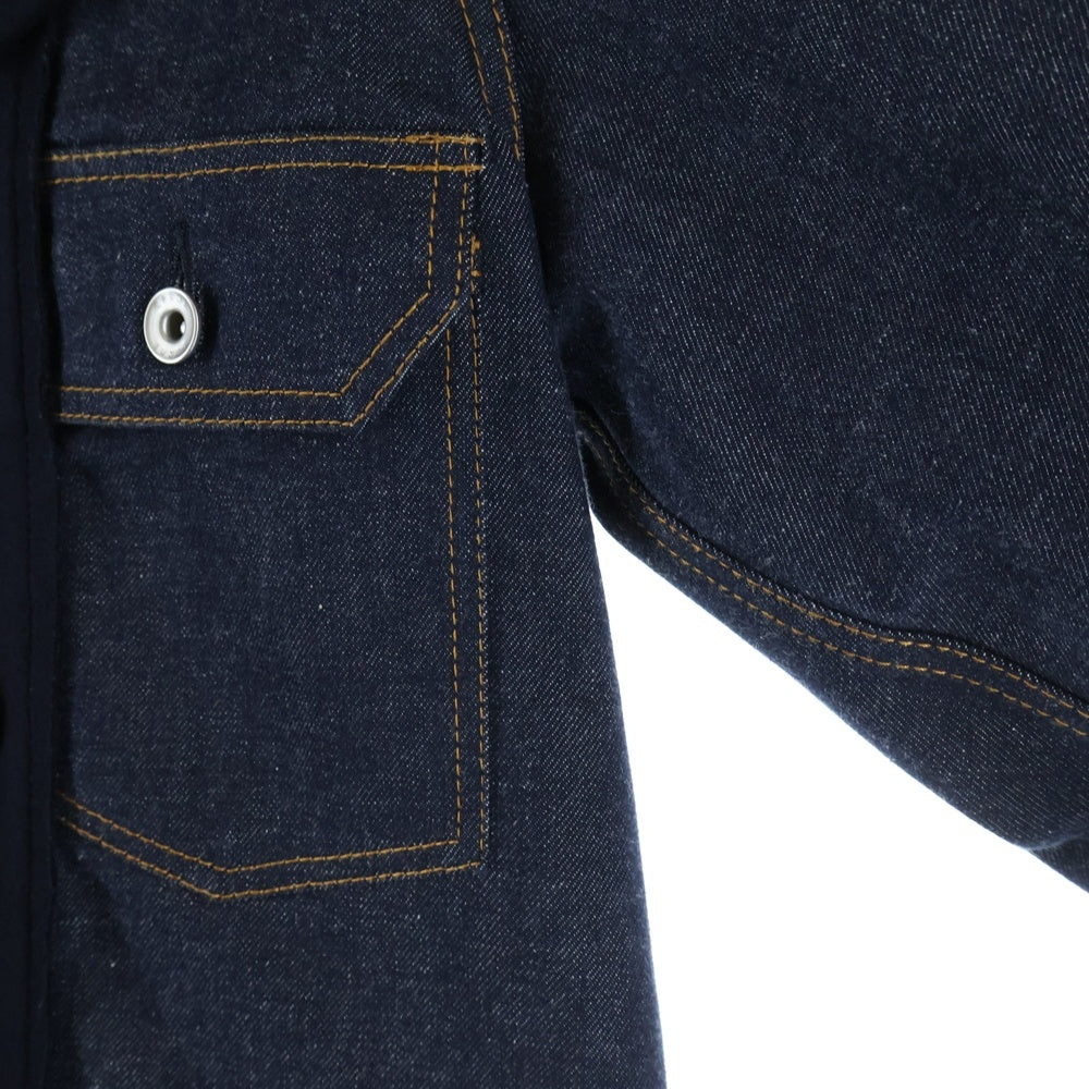 Sacai(サカイ) Wool Melton Jacket 2フリップポケット 切替デニムジャケット インディゴ 25-03885M
