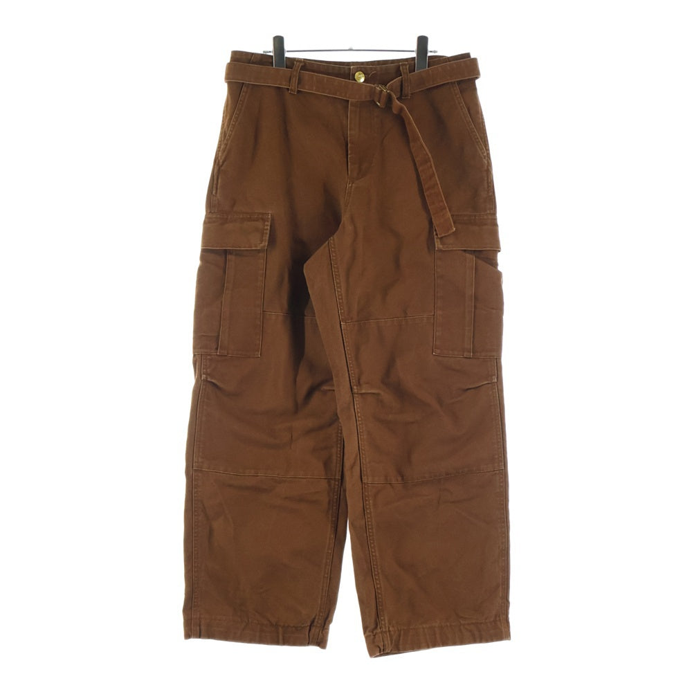 Carhartt WIP(カーハート ダブリューアイピー) ×sacai ウエストベルト カーゴパンツ ブラウン 25-00992S