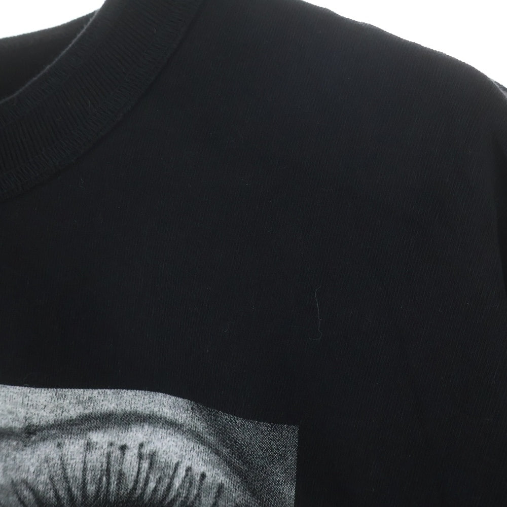 Sacai(サカイ) 25AW MAN RAY 両面プリント 半袖カットソー Tシャツ ブラック 25-01061S