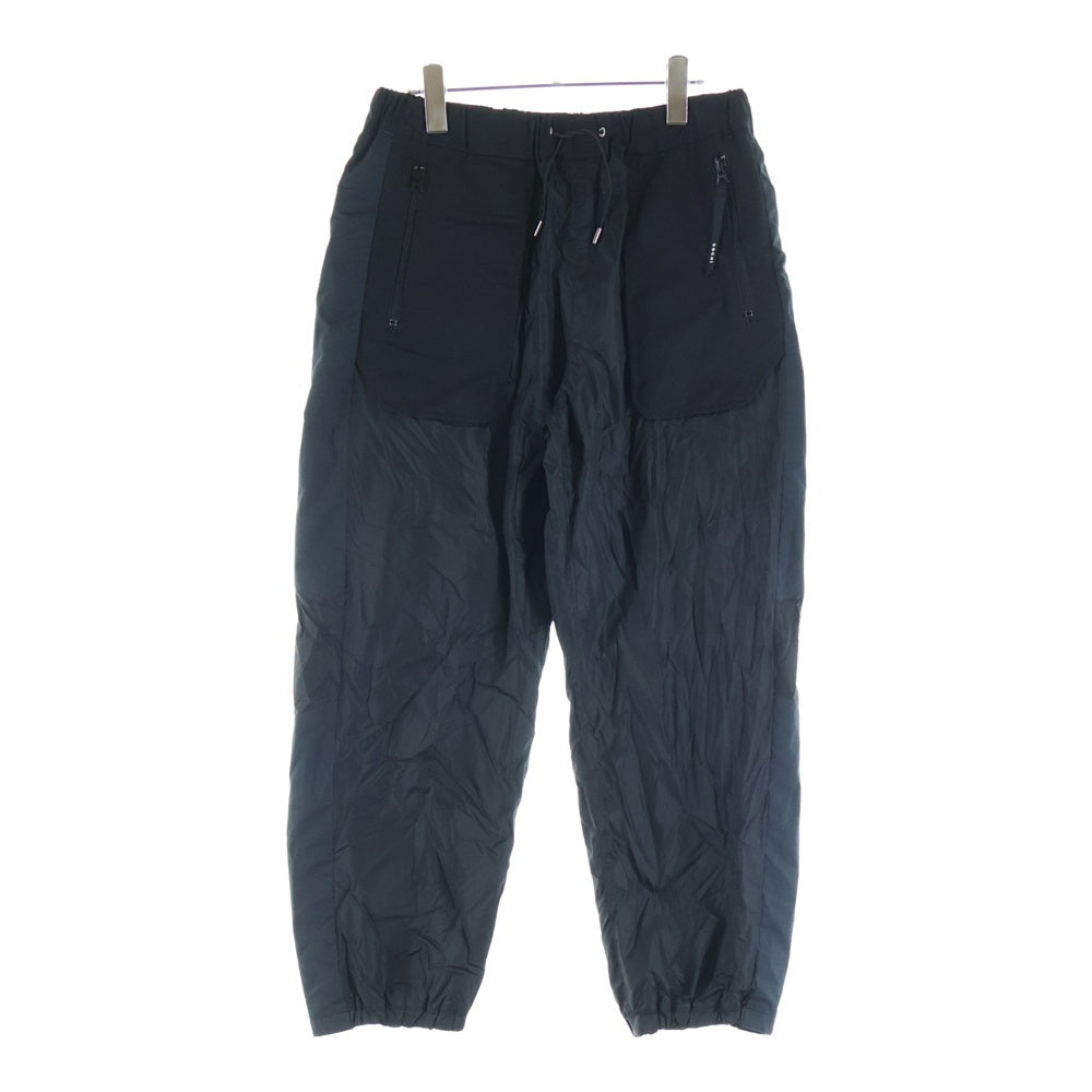 Sacai(サカイ) 21AW Nylon Pants ナイロン切替 イージー パンツ ブラック 21-02608M