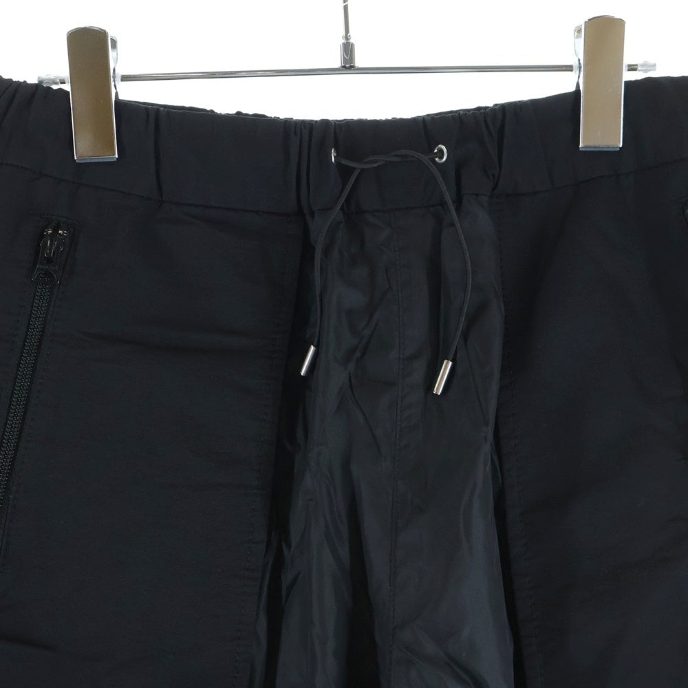 Sacai(サカイ) 21AW Nylon Pants ナイロン切替 イージー パンツ ブラック 21-02608M