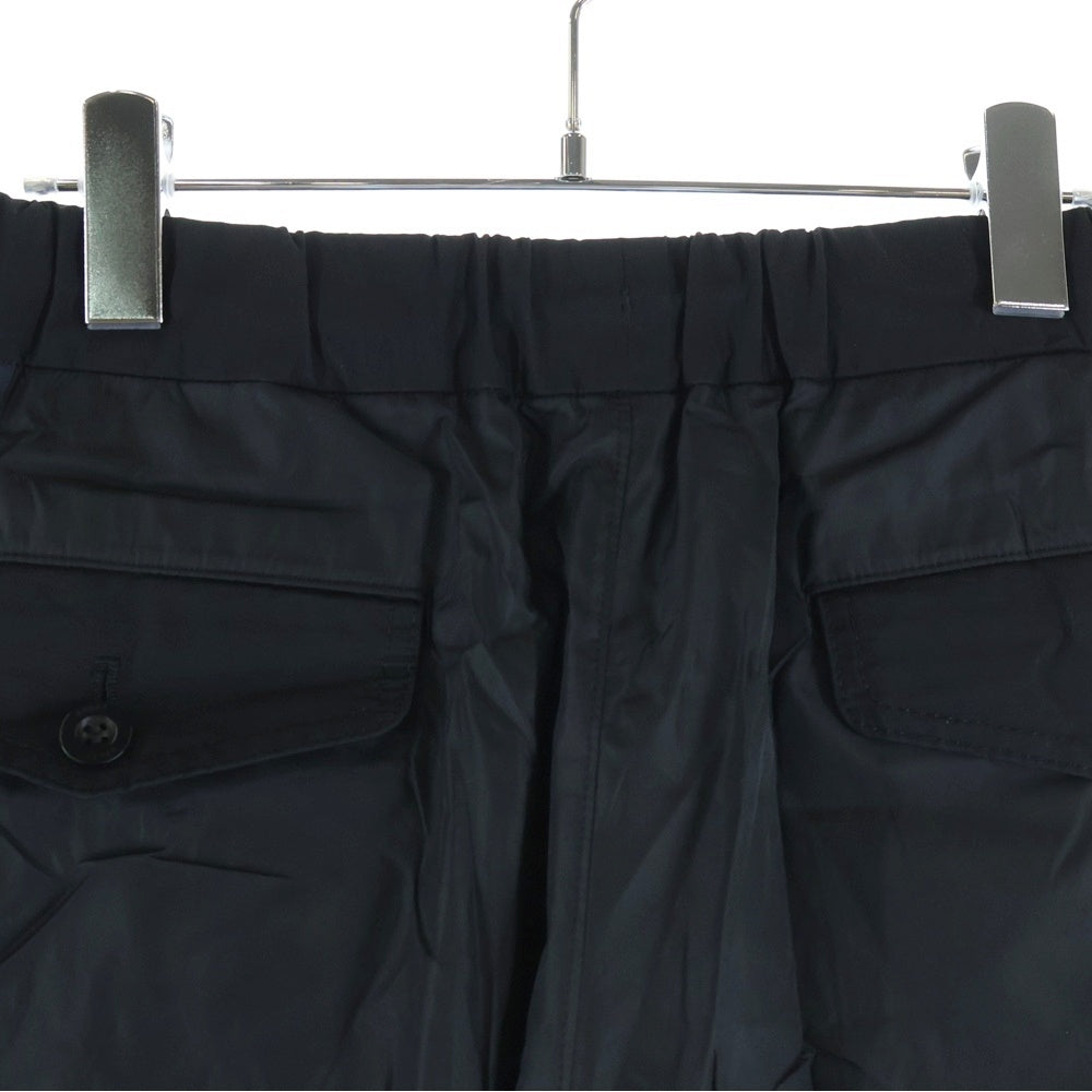 Sacai(サカイ) 21AW Nylon Pants ナイロン切替 イージー パンツ ブラック 21-02608M
