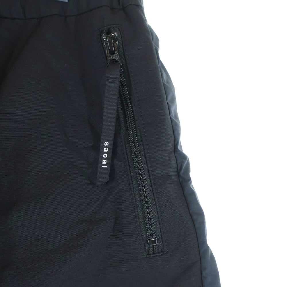 Sacai(サカイ) 21AW Nylon Pants ナイロン切替 イージー パンツ ブラック 21-02608M
