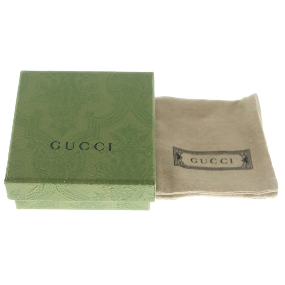 GUCCI(グッチ) ロゴ刻印 ヘキサゴンスタッズピアス シルバー