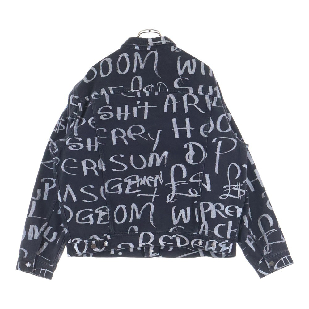 SUPREME(シュプリーム) 20AW Black Ark Denim Trucker Jacket ブラックアーク 総柄デニムトラッカージャケット Gジャン ブラック