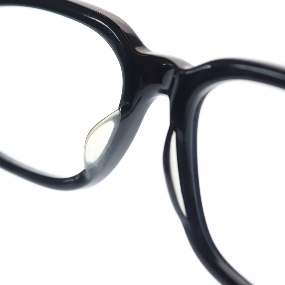 CHROME HEARTS(クロムハーツ) COX UCKER CHクロステンプル ウェリントンアイウェア 眼鏡 ブラック/ゴールド ※度入り