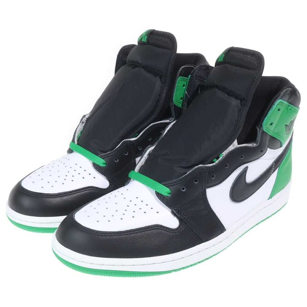 Nike ハイカットスニーカー ホワイト/ブラック/グリーン RETRO NIKE AIR エアジョーダン1ミッド&frasl;ハイカットスニーカー ナイキ 29.5cm