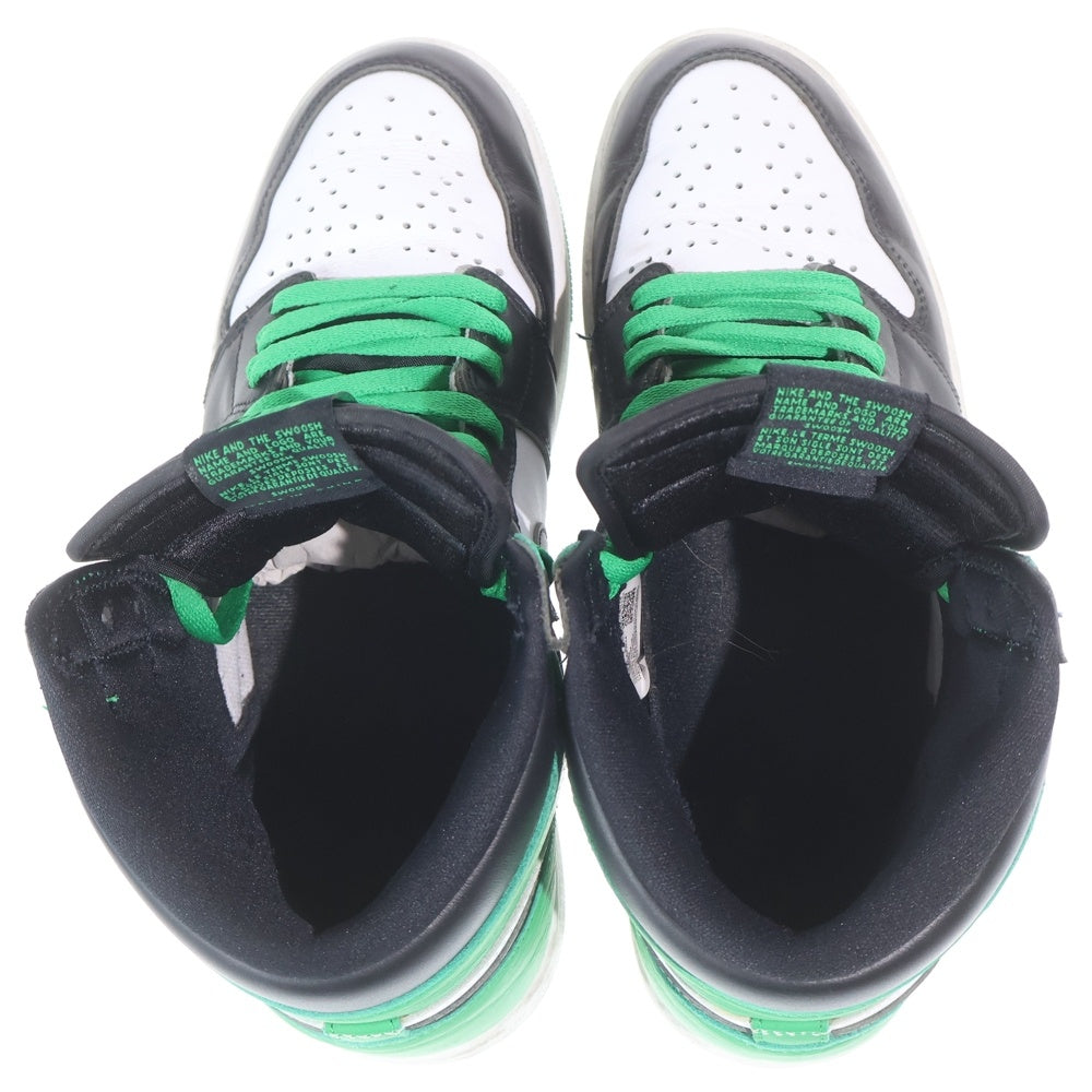 NIKE(ナイキ) AIR JORDAN 1 RETRO HIGH OG LUCKY GREEN エアジョーダン レトロ ラッキーグリーン ハイカットスニーカー ホワイト/グリーン US10.5/28.5cm DZ5485-031