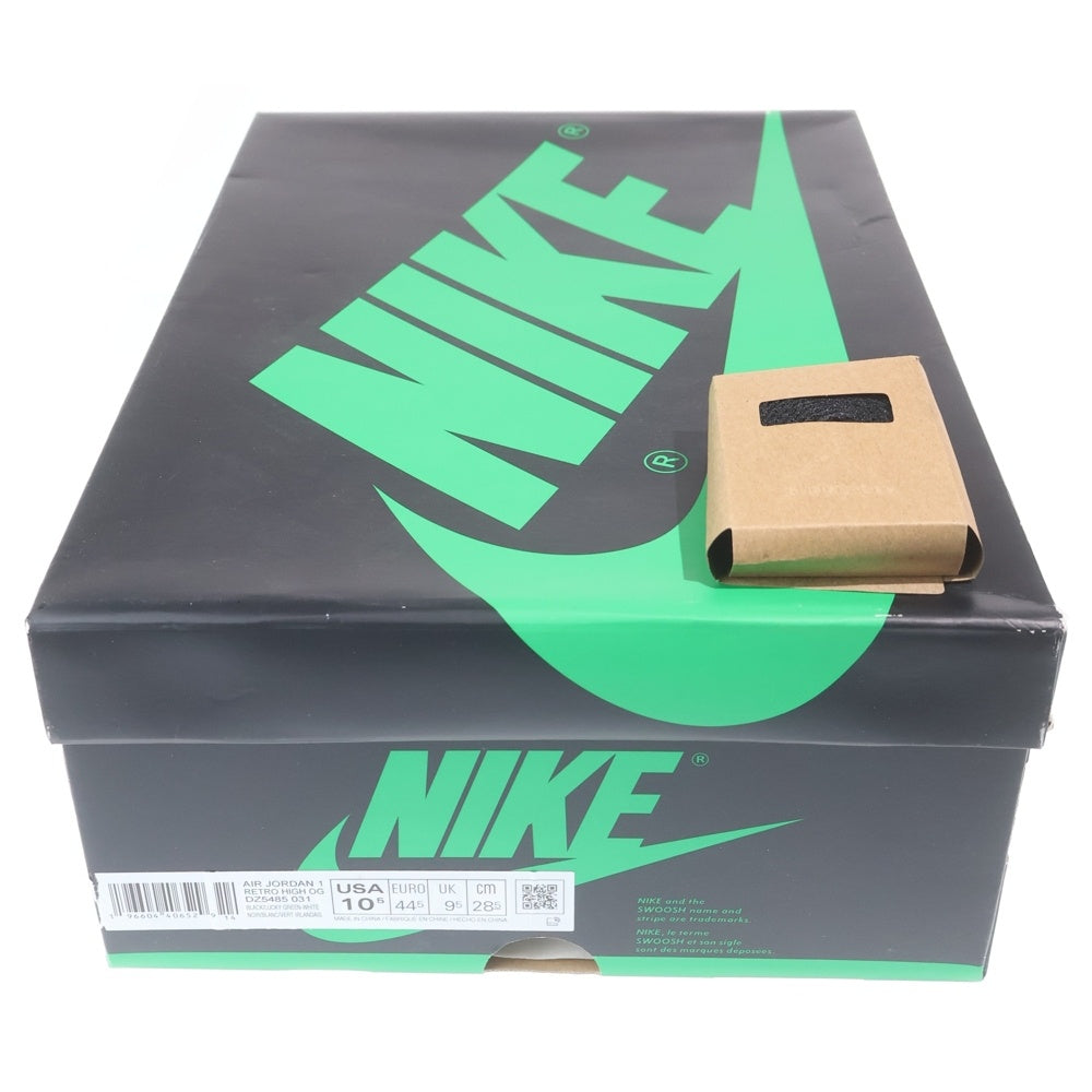NIKE(ナイキ) AIR JORDAN 1 RETRO HIGH OG LUCKY GREEN エアジョーダン レトロ ラッキーグリーン ハイカットスニーカー ホワイト/グリーン US10.5/28.5cm DZ5485-031
