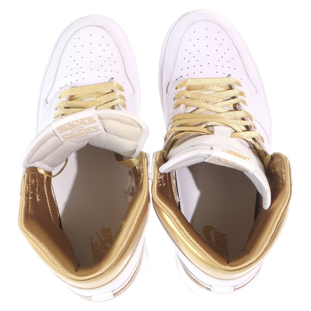 NIKE(ナイキ) WMNS AIR JORDAN 1 RETRO HIGH OG METALLIC GOLD FD2596
