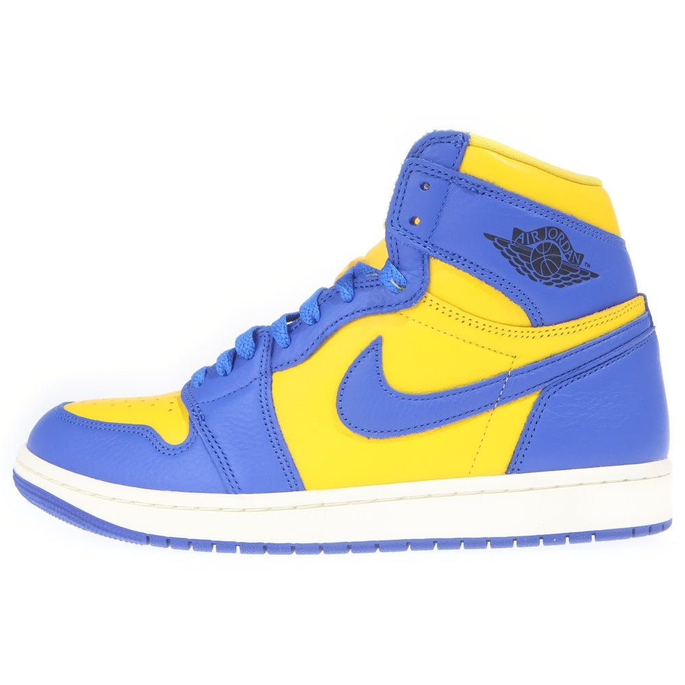 NIKE(ナイキ) WMNS AIR JORDAN 1 HIGH OG GAME ROYAL AND VARSITY MAIZE FD2596-700 ウィメンズ エアジョーダン1 OG ハイカットスニーカー ブルー/イエロー US11/28cm レディース