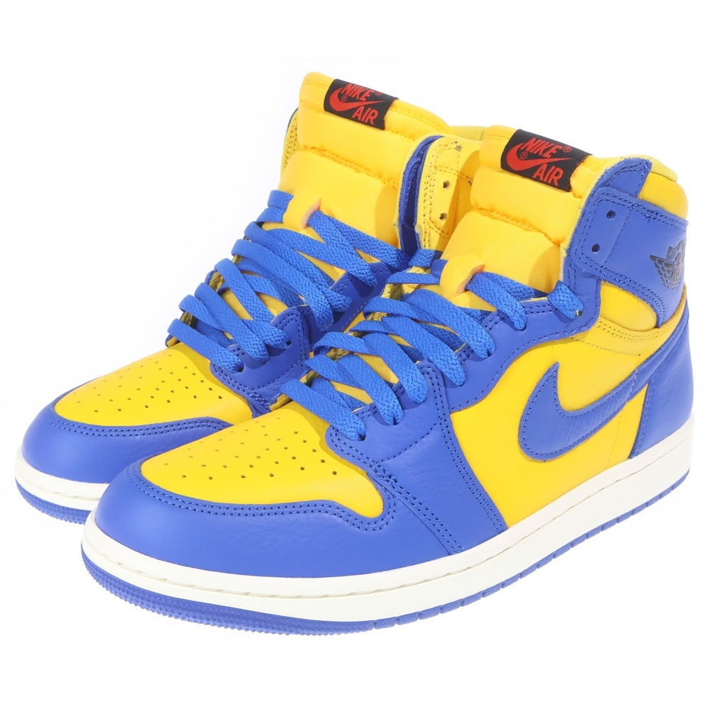 NIKE(ナイキ) WMNS AIR JORDAN 1 HIGH OG GAME ROYAL AND VARSITY MAIZE FD2596-700 ウィメンズ エアジョーダン1 OG ハイカットスニーカー ブルー/イエロー US11/28cm レディース