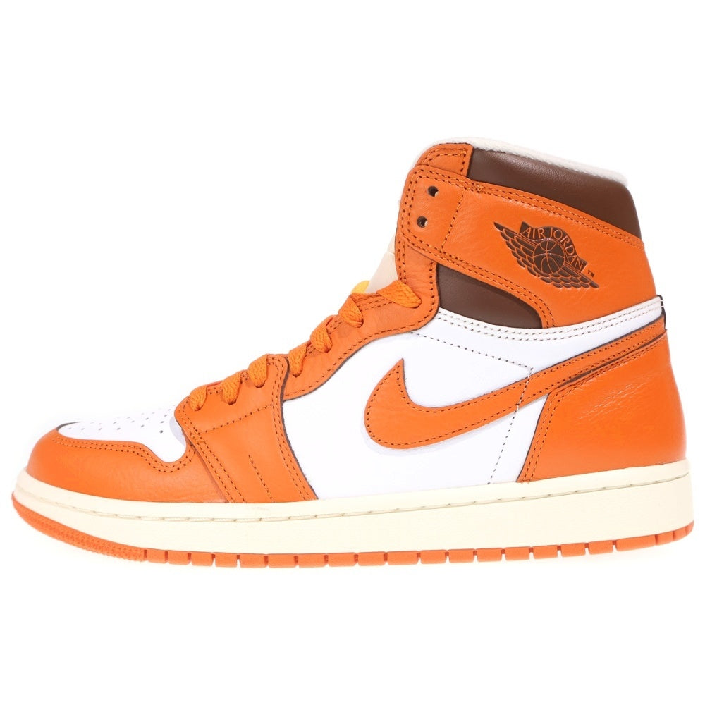NIKE(ナイキ) WMNS AIR JORDAN 1 HIGH OG STARFISH DO9369-101 ウィメンズ エアジョーダン1 スターフィッシュ ハイカットスニーカー ホワイト/オレンジ US11/28cm レディース