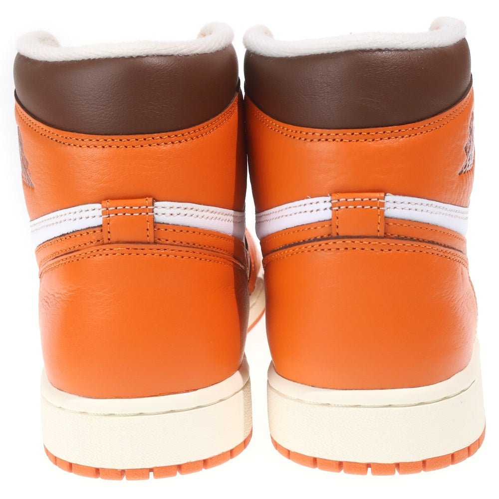 NIKE(ナイキ) WMNS AIR JORDAN 1 HIGH OG STARFISH DO9369-101 ウィメンズ エアジョーダン1 スターフィッシュ ハイカットスニーカー ホワイト/オレンジ US11/28cm レディース