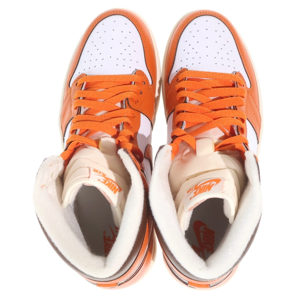 NIKE(ナイキ) WMNS AIR JORDAN 1 HIGH OG STARFISH DO9369-101 ウィメンズ エアジョーダン1 スターフィッシュ ハイカットスニーカー ホワイト/オレンジ US11/28cm レディース