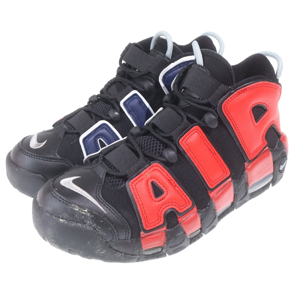 NIKE(ナイキ) AIR MORE UPTEMPO 96 BLACK AND UNIVERSITY RED DJ4400-001 エアモアアップテンポ ブラック アンド ユニバーシティレッド ハイカットスニーカー US9/27.0cm