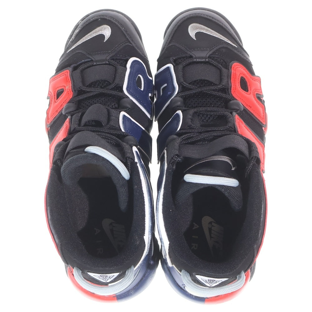 NIKE(ナイキ) AIR MORE UPTEMPO 96 BLACK AND UNIVERSITY RED DJ4400-001 エアモアアップテンポ ブラック アンド ユニバーシティレッド ハイカットスニーカー US9/27.0cm