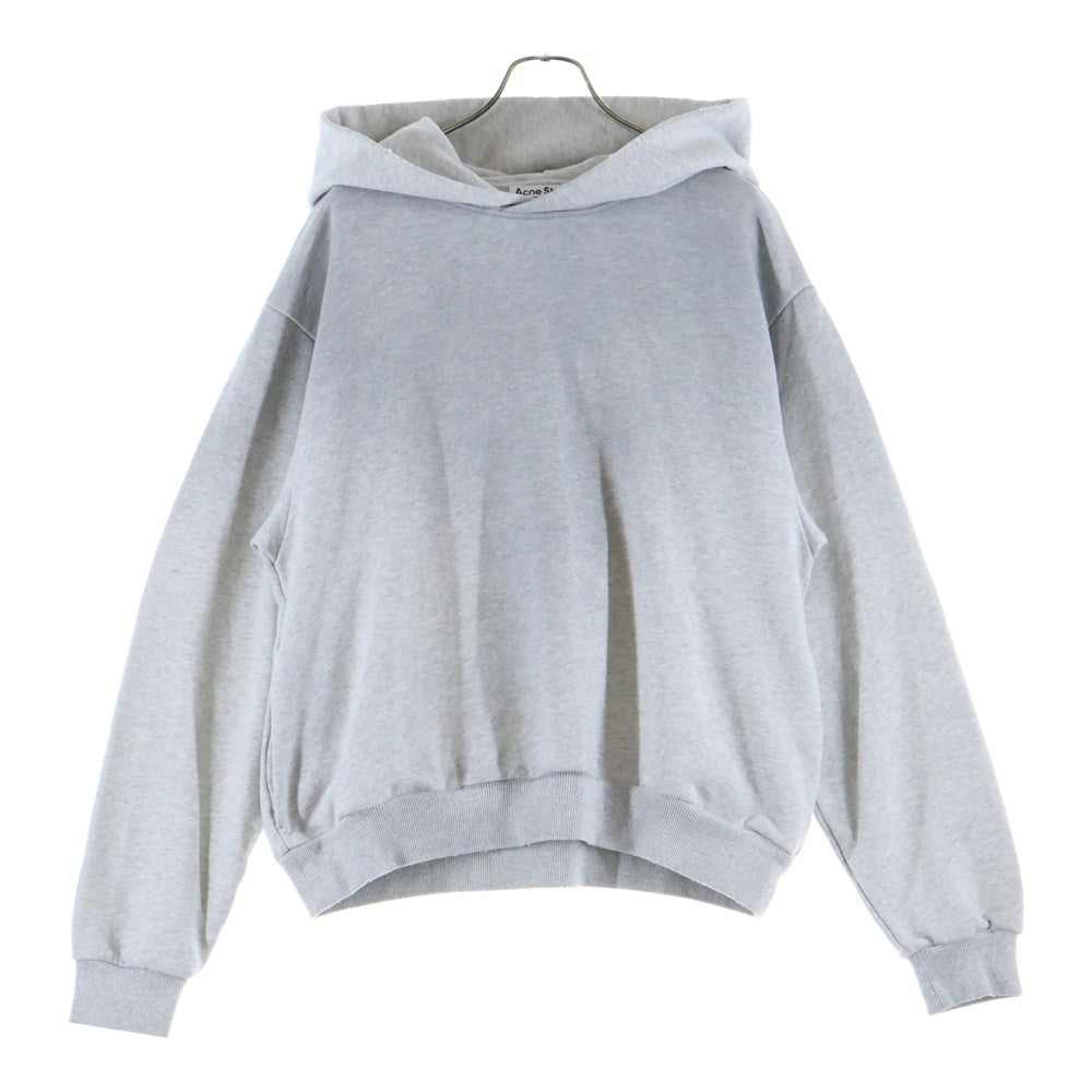 ACNE STUDIOS Bla Konst(アクネストゥディオズ ブロコンスト) Logo Hooded Sweater ロフーディーセーター バックプリントプルオーバーパーカー グレー FN-UX-SWEA000023