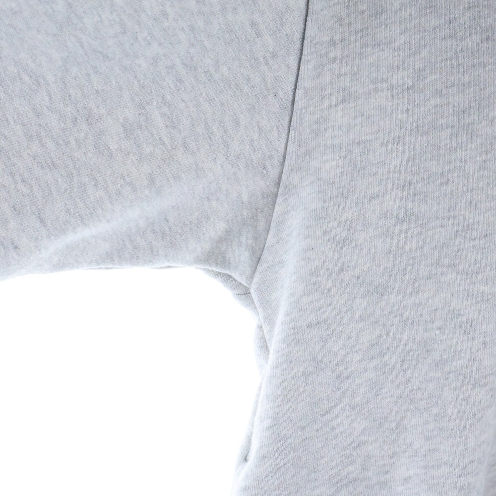 ACNE STUDIOS Bla Konst(アクネストゥディオズ ブロコンスト) Logo Hooded Sweater ロフーディーセーター バックプリントプルオーバーパーカー グレー FN-UX-SWEA000023