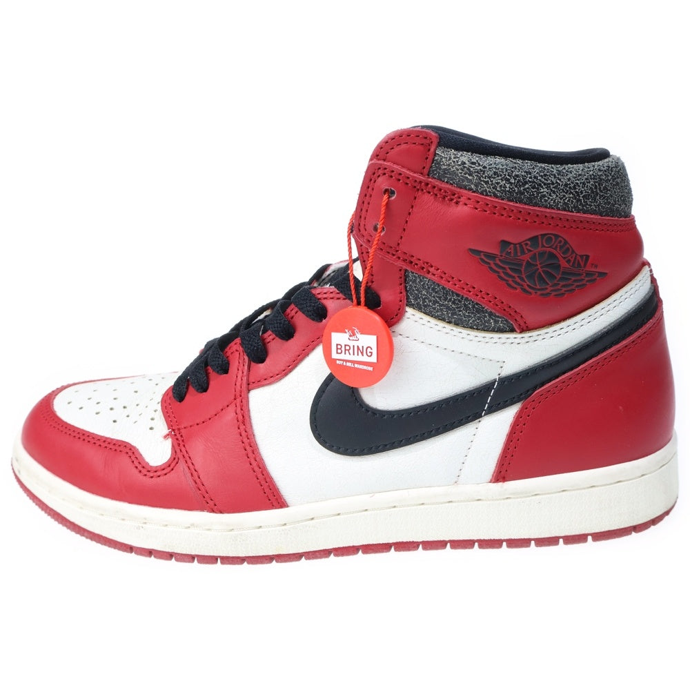 NIKE(ナイキ) AIR JORDAN 1 LOST & FOUND CHICAGO DZ5485-612 エアジョーダン1 ロスト ファウンド シカゴ ハイカットスニーカー ホワイト/レッド/ブラック US10/28cm
