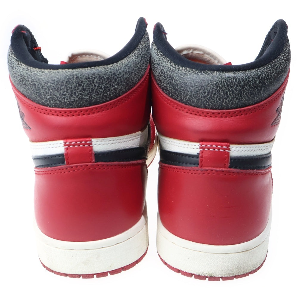 NIKE(ナイキ) AIR JORDAN 1 LOST & FOUND CHICAGO DZ5485-612 エアジョーダン1 ロスト ファウンド シカゴ ハイカットスニーカー ホワイト/レッド/ブラック US10/28cm