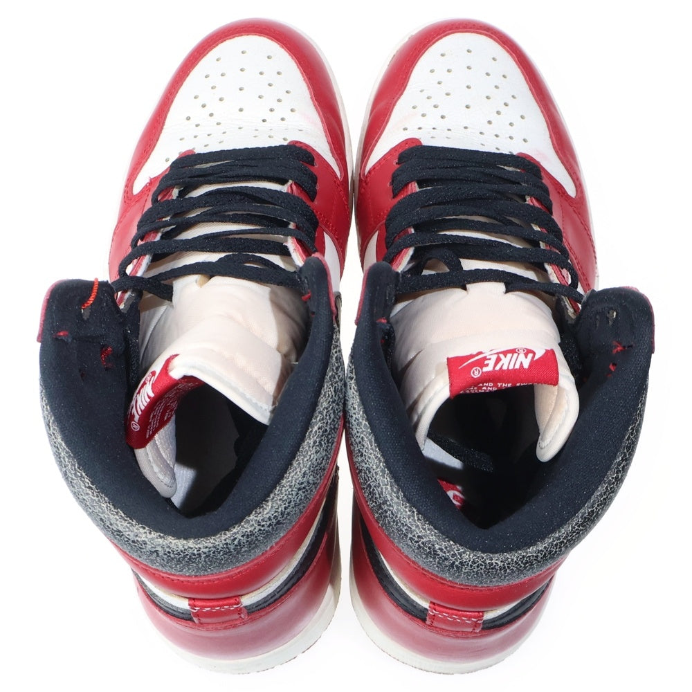 NIKE(ナイキ) AIR JORDAN 1 LOST & FOUND CHICAGO DZ5485-612 エアジョーダン1 ロスト ファウンド シカゴ ハイカットスニーカー ホワイト/レッド/ブラック US10/28cm