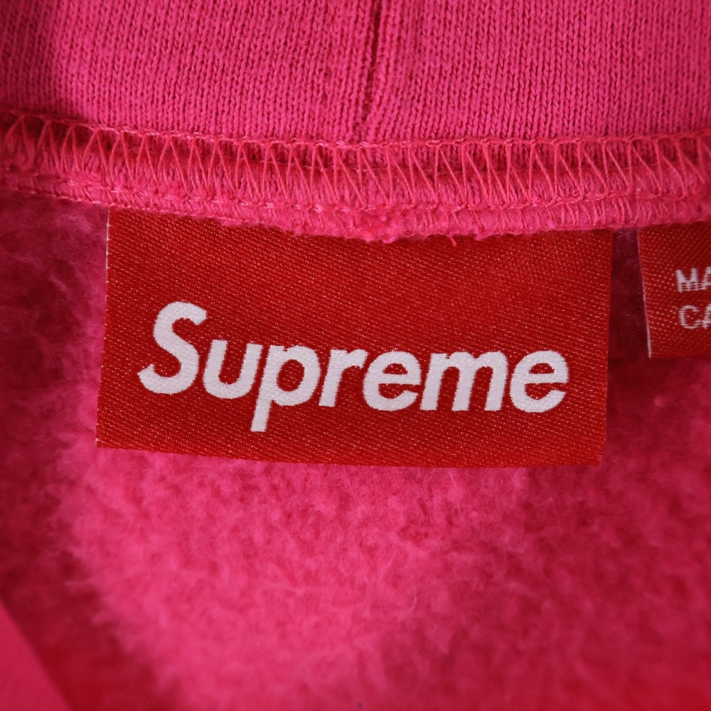 SUPREME(シュプリーム) 26SS Classic Logo Hooded Sweatshirt クラシックロゴフーディー プルオーバーパーカー ピンク