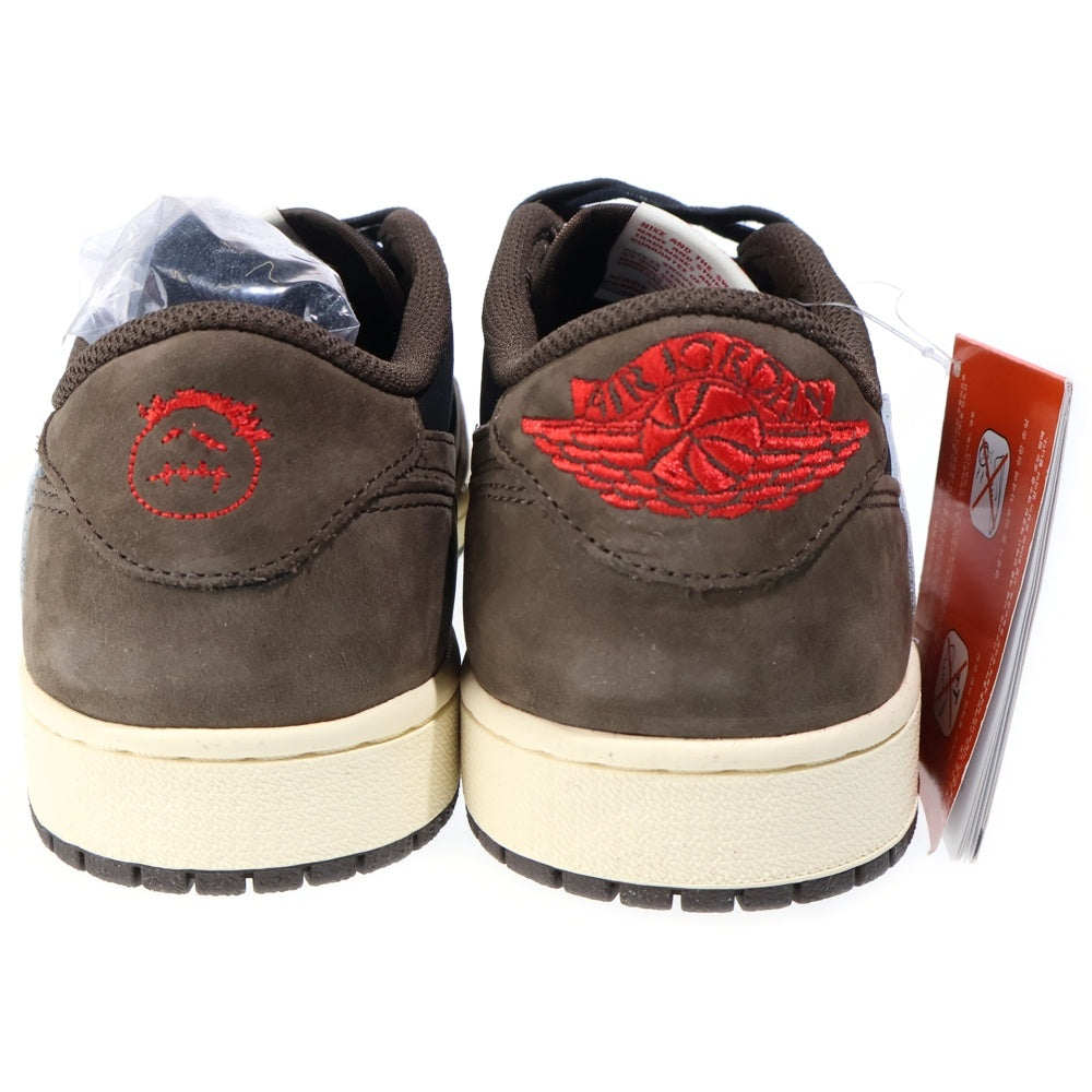 NIKE(ナイキ) ×TRAVIS SCOTT AIR JORDAN 1 LOW OG SP-T CQ4277-001 トラヴィススコット エアジョーダン ローカットスニーカー US9.5/27.5cm ブラウン/ブラック