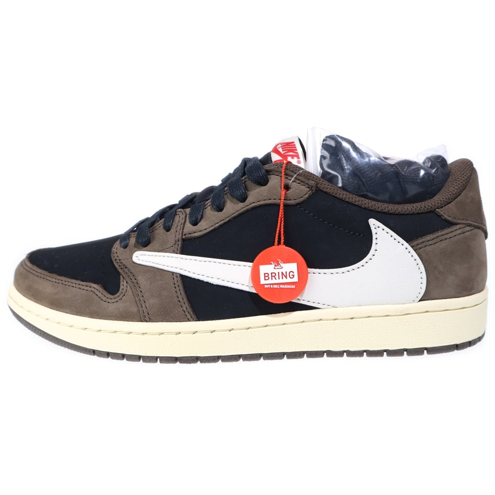 NIKE(ナイキ) ×TRAVIS SCOTT AIR JORDAN 1 LOW OG SP-T CQ4277-001 トラヴィススコット エアジョーダン ローカットスニーカー US10.5/28.5cm ブラウン/ブラック