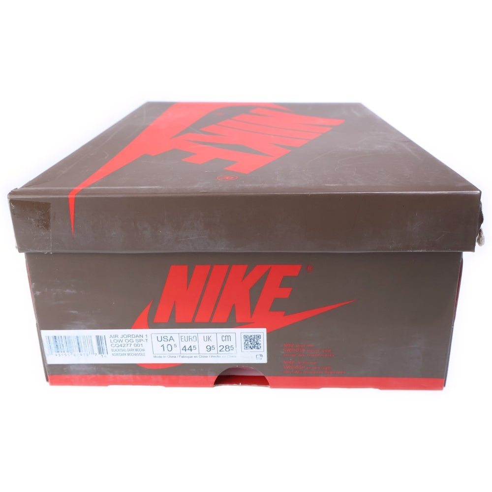 NIKE(ナイキ) ×TRAVIS SCOTT AIR JORDAN 1 LOW OG SP-T CQ4277-001 トラヴィススコット エアジョーダン ローカットスニーカー US10.5/28.5cm ブラウン/ブラック